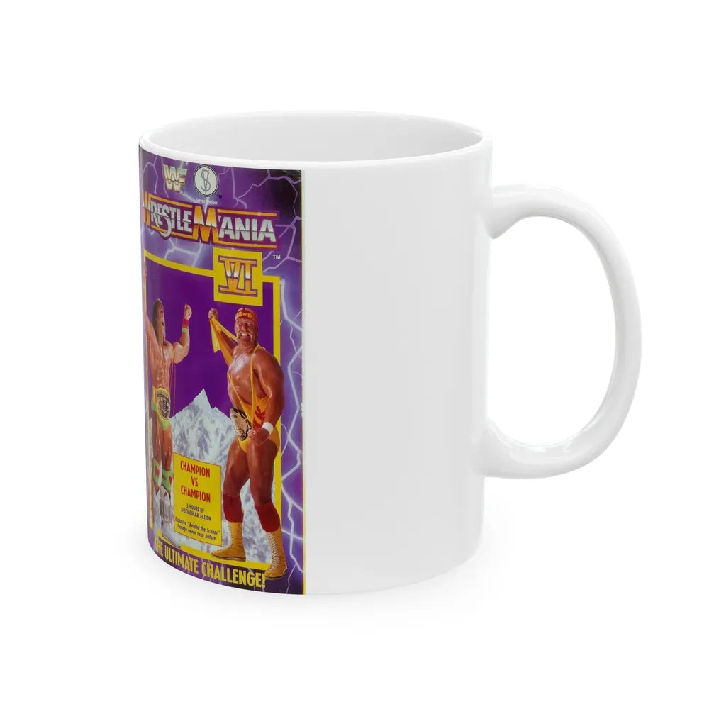 WRESTLEMANIA 6 (VHS COVER) - White Coffee Mug-Go Mug Yourself