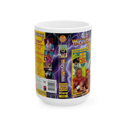 WRESTLEMANIA 8 (VHS COVER) - White Coffee Mug-15oz-Go Mug Yourself