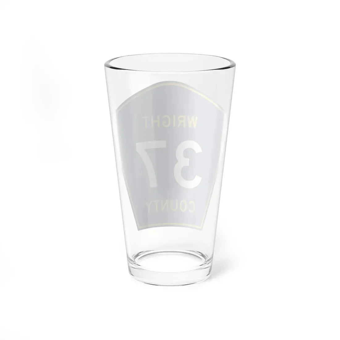 Wright County Route 37 (Minnesota) (Road Sign) Pint Glass 16oz - Go Mug Yourself