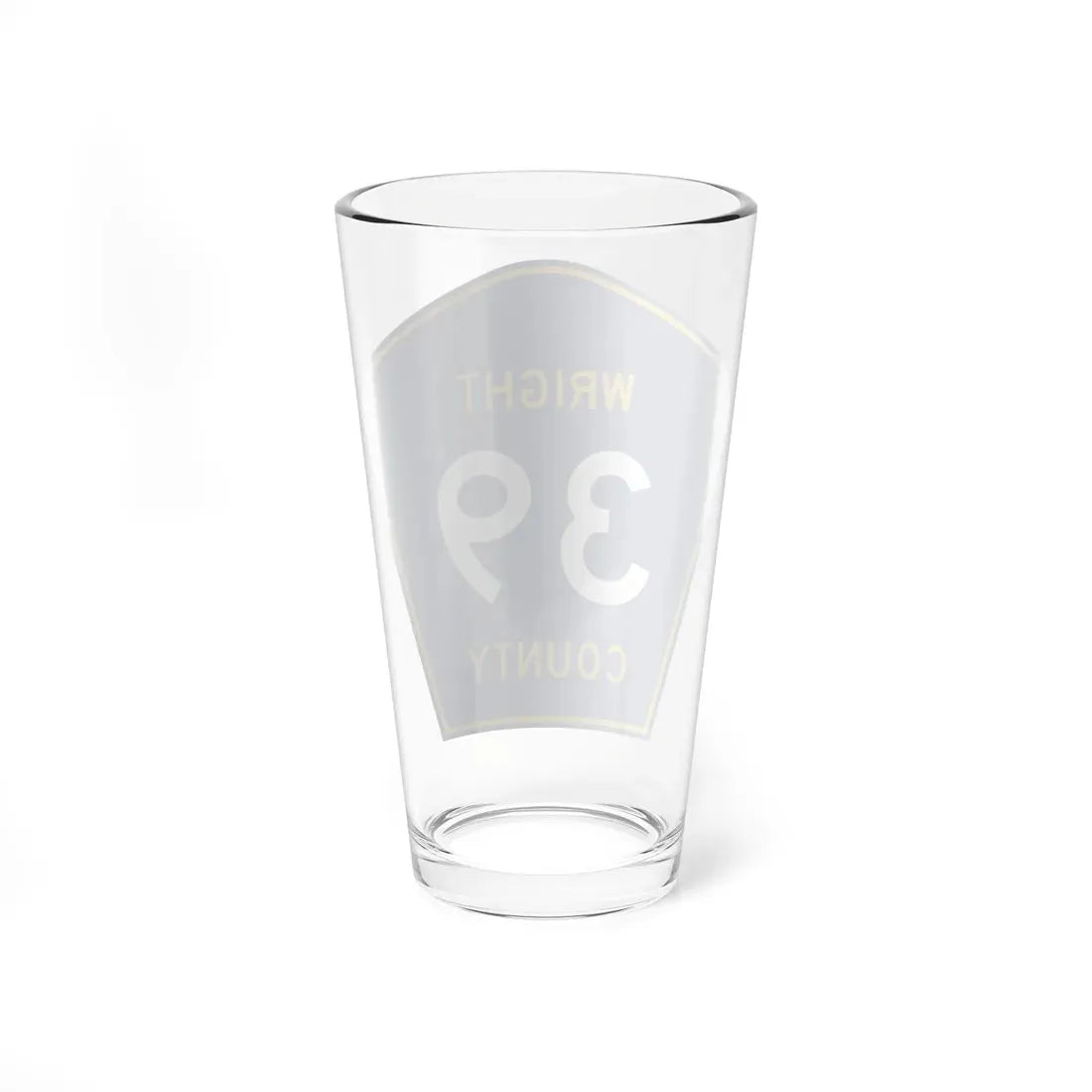 Wright County Route 39 (Minnesota) (Road Sign) Pint Glass 16oz - Go Mug Yourself