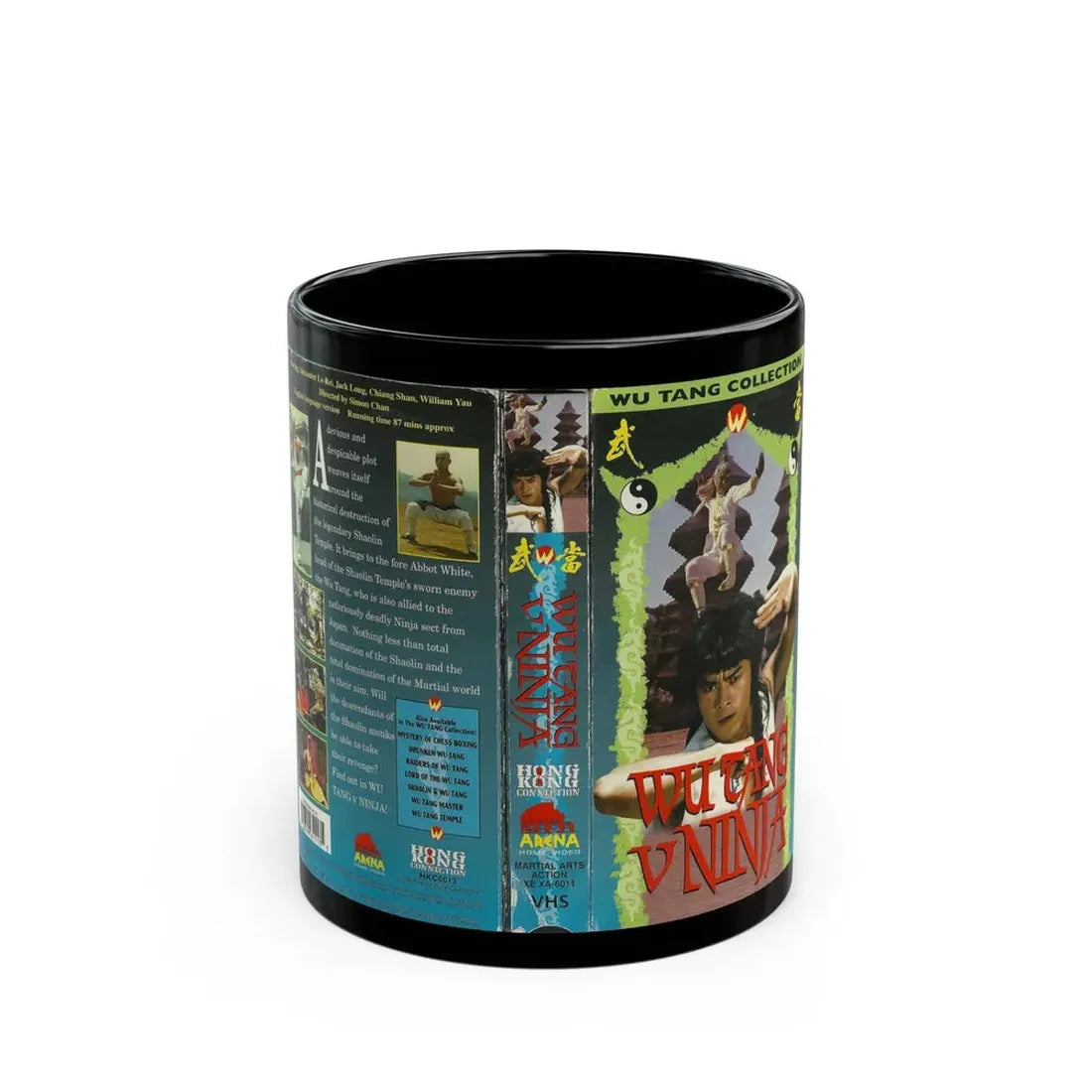 WU TANG NING (VHS COVER) - Black Coffee Mug 11oz - Go Mug Yourself