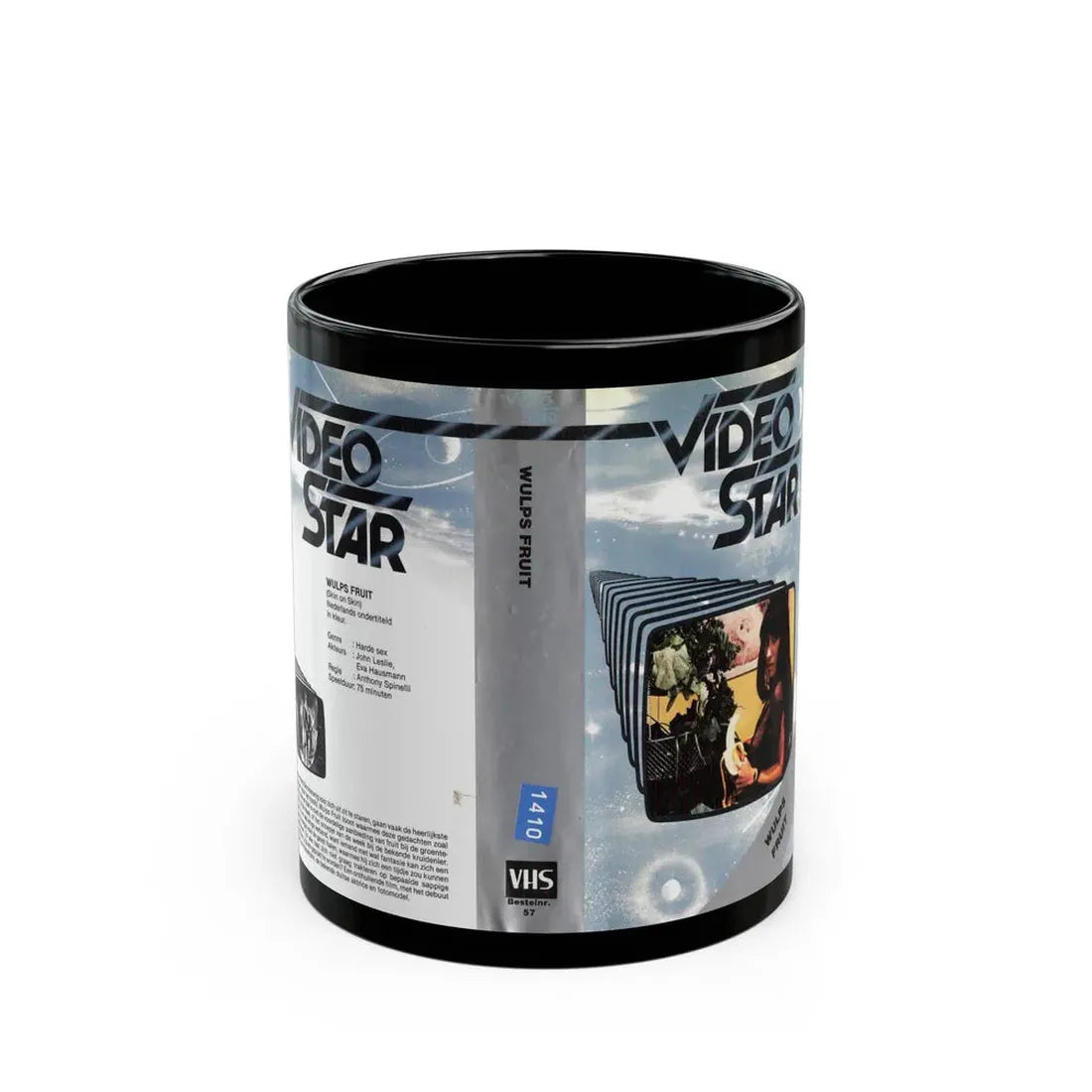 WULPS FRUIT (VHS COVER) - Black Coffee Mug 11oz - Go Mug Yourself