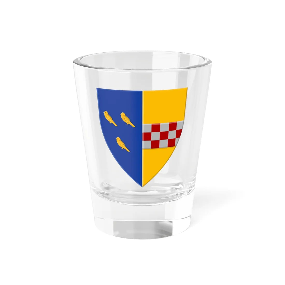 Wuustwezel wapen (Belgium) (Coat of Arms) Shot Glass 1.5oz 1.5oz - Go Mug Yourself