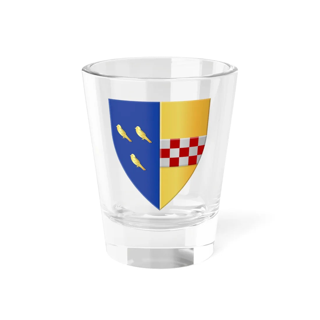 Wuustwezel wapen2 (Belgium) (Coat of Arms) Shot Glass 1.5oz 1.5oz - Go Mug Yourself
