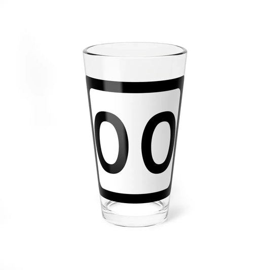 WV-00 template (Virginia) (Road Sign) Pint Glass 16oz 16oz - Go Mug Yourself