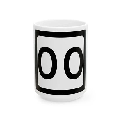 WV-00 template (Virginia) (Road Sign) White Coffee Mug 15oz - Go Mug Yourself