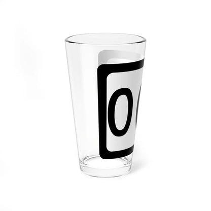 WV-000 template (Virginia) (Road Sign) Pint Glss 16oz - Go Mug Yourself