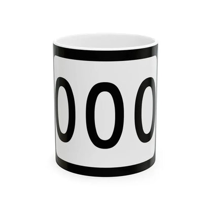 WV-000 template (Virginia) (Road Sign) White Coffee Mug 11oz - Go Mug Yourself