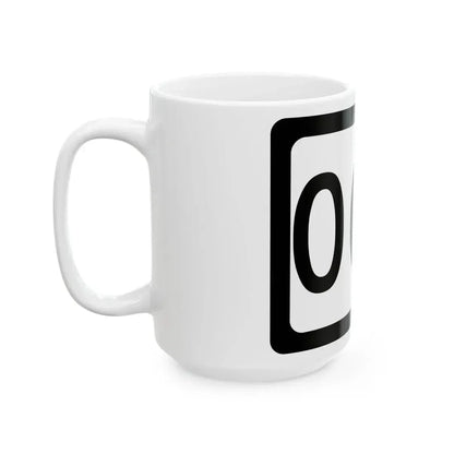 WV-000 template (Virginia) (Road Sign) White Coffee Mug - Go Mug Yourself