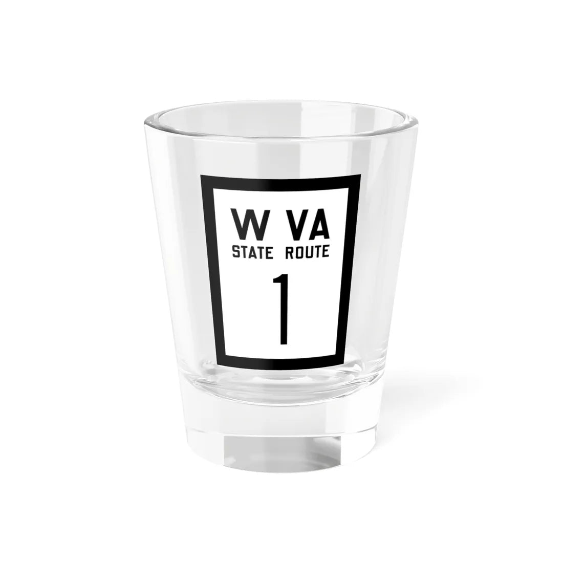 WV-1 1922 (Virginia) (Road Sign) Shot Glass 1.5oz 1.5oz - Go Mug Yourself