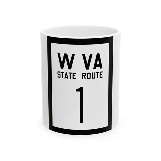 WV-1 1922 (Virginia) (Road Sign) White Coffee Mug 11oz - Go Mug Yourself