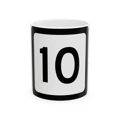 WV-10 (Virginia) (Road Sign) White Coffee Mug 11oz - Go Mug Yourself