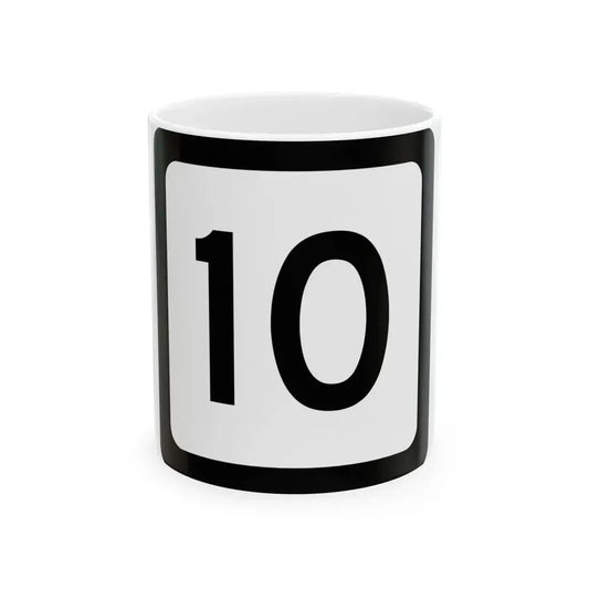 WV-10 (Virginia) (Road Sign) White Coffee Mug 11oz - Go Mug Yourself