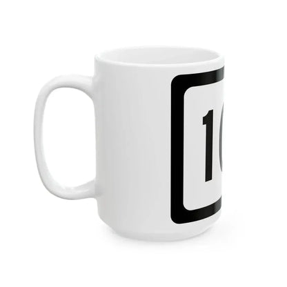 WV-100 (Virginia) (Road Sign) White Coffee Mug - Go Mug Yourself