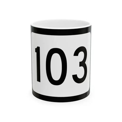 WV-103 (Virginia) (Road Sign) White Coffee Mug 11oz - Go Mug Yourself
