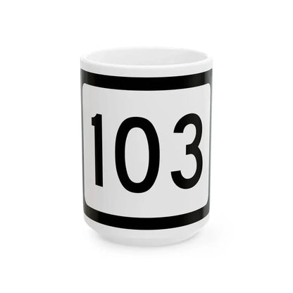 WV-103 (Virginia) (Road Sign) White Coffee Mug 15oz - Go Mug Yourself