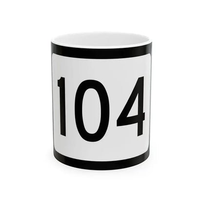 WV-104 (Virginia) (Road Sign) White Coffee Mug 11oz - Go Mug Yourself