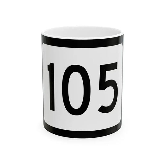 WV-105 (Virginia) (Road Sign) White Coffee Mug 11oz - Go Mug Yourself