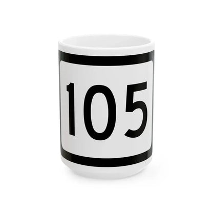 WV-105 (Virginia) (Road Sign) White Coffee Mug 15oz - Go Mug Yourself