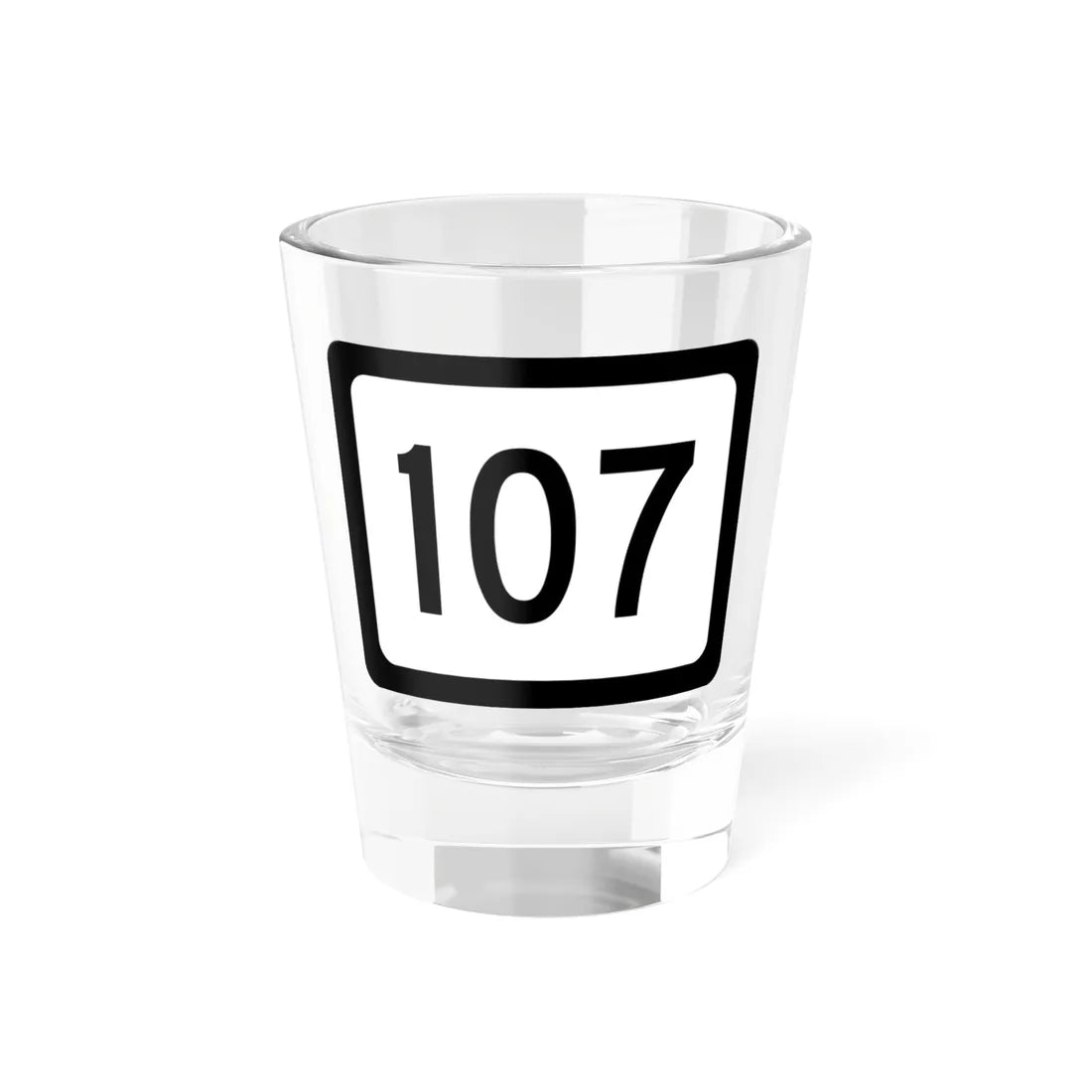 WV-107 (Virginia) (Road Sign) Shot Glass 1.5oz 1.5oz - Go Mug Yourself