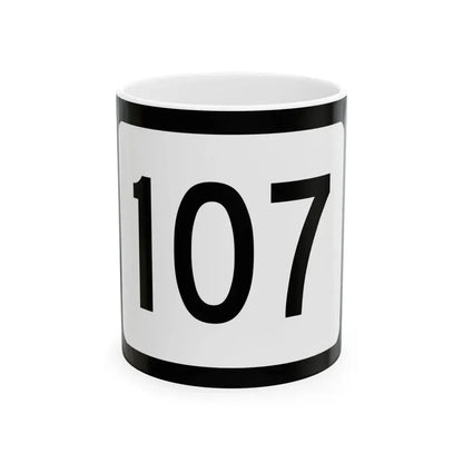 WV-107 (Virginia) (Road Sign) White Coffee Mug 11oz - Go Mug Yourself