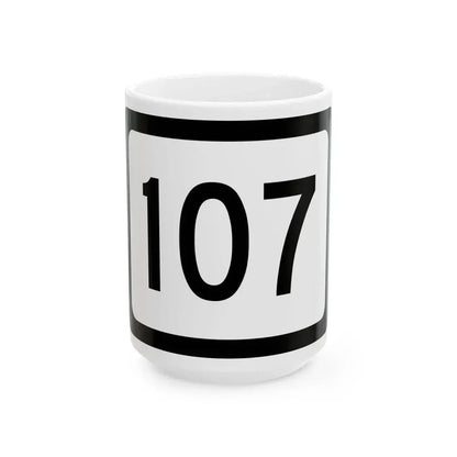 WV-107 (Virginia) (Road Sign) White Coffee Mug 15oz - Go Mug Yourself