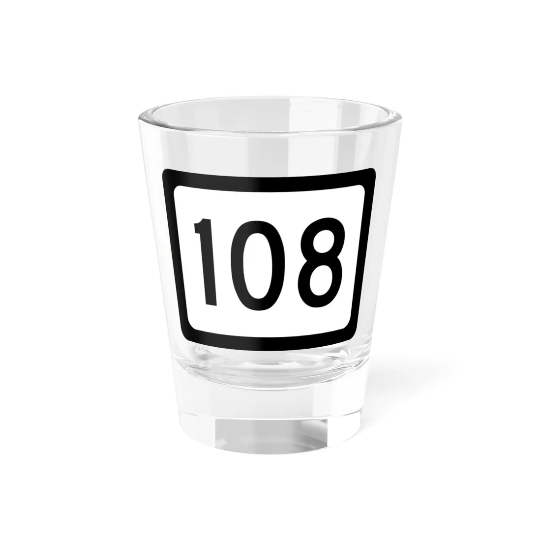 WV-108 (Virginia) (Road Sign) Shot Glass 1.5oz 1.5oz - Go Mug Yourself