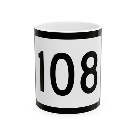WV-108 (Virginia) (Road Sign) White Coffee Mug 11oz - Go Mug Yourself