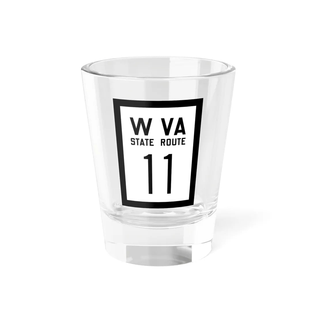 WV-11 1922 (Virginia) (Road Sign) Shot Glass 1.5oz 1.5oz - Go Mug Yourself
