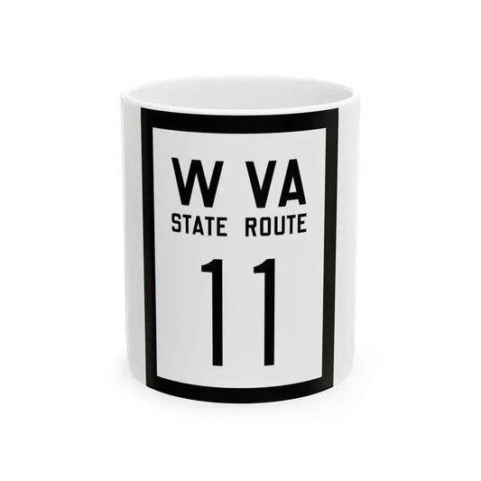 WV-11 1922 (Virginia) (Road Sign) White Coffee Mug 11oz - Go Mug Yourself