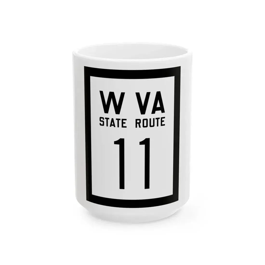 WV-11 1922 (Virginia) (Road Sign) White Coffee Mug 15oz - Go Mug Yourself