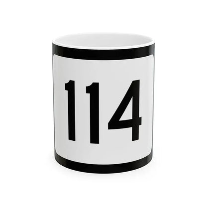 WV-114 (Virginia) (Road Sign) White Coffee Mug 11oz - Go Mug Yourself