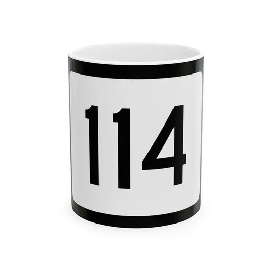 WV-114 (Virginia) (Road Sign) White Coffee Mug 11oz - Go Mug Yourself