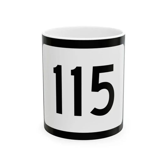 WV-115 (Virginia) (Road Sign) White Coffee Mug 11oz - Go Mug Yourself