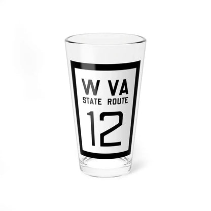 WV-12 1922 (Virginia) (Road Sign) Pint Glass 16oz 16oz - Go Mug Yourself