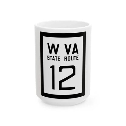 WV-12 1922 (Virginia) (Road Sign) White Coffee Mug 15oz - Go Mug Yourself