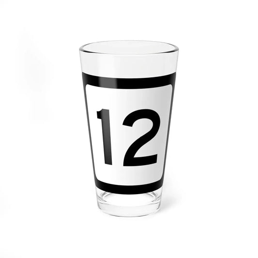 WV-12 (Virginia) (Road Sign) Pint Glass 16oz 16oz - Go Mug Yourself