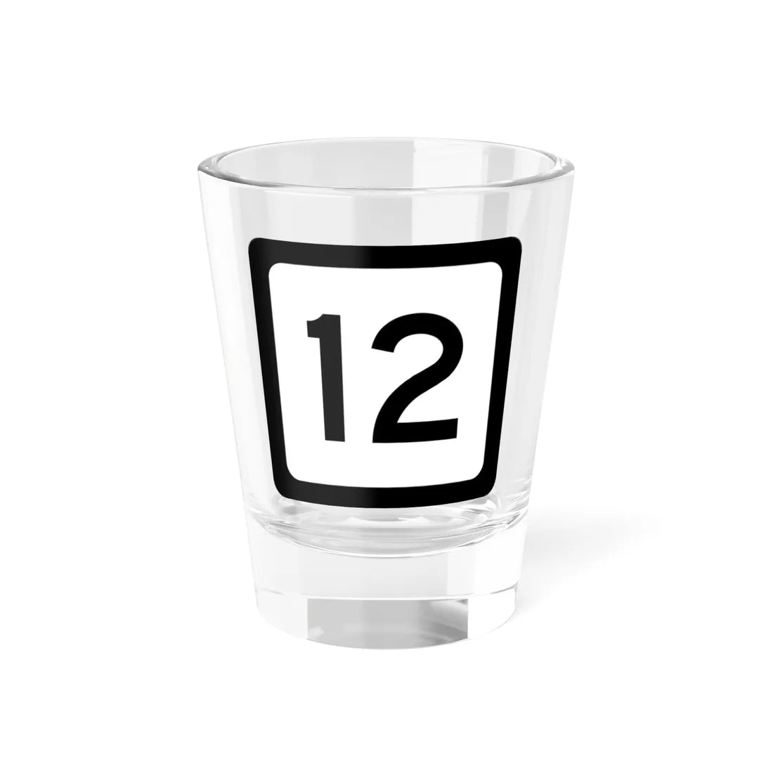 WV-12 (Virginia) (Road Sign) Shot Glass 1.5oz 1.5oz - Go Mug Yourself