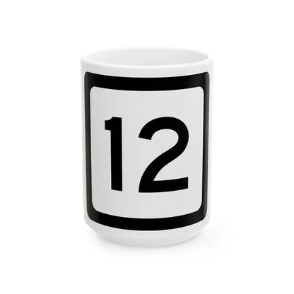 WV-12 (Virginia) (Road Sign) White Coffee Mug 15oz - Go Mug Yourself