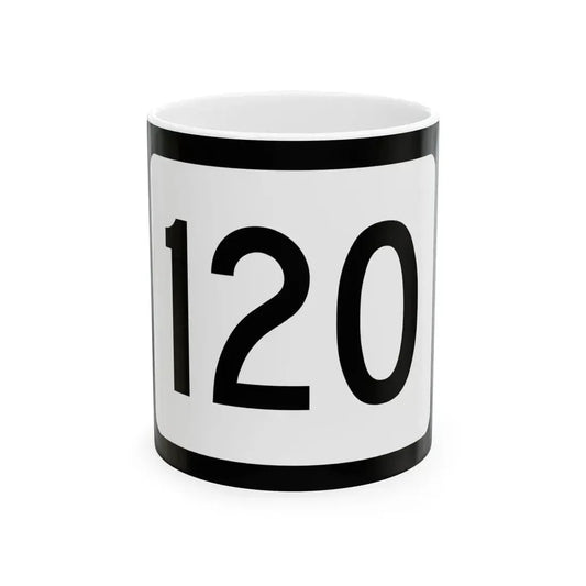 WV-120 (Virginia) (Road Sign) White Coffee Mug 11oz - Go Mug Yourself