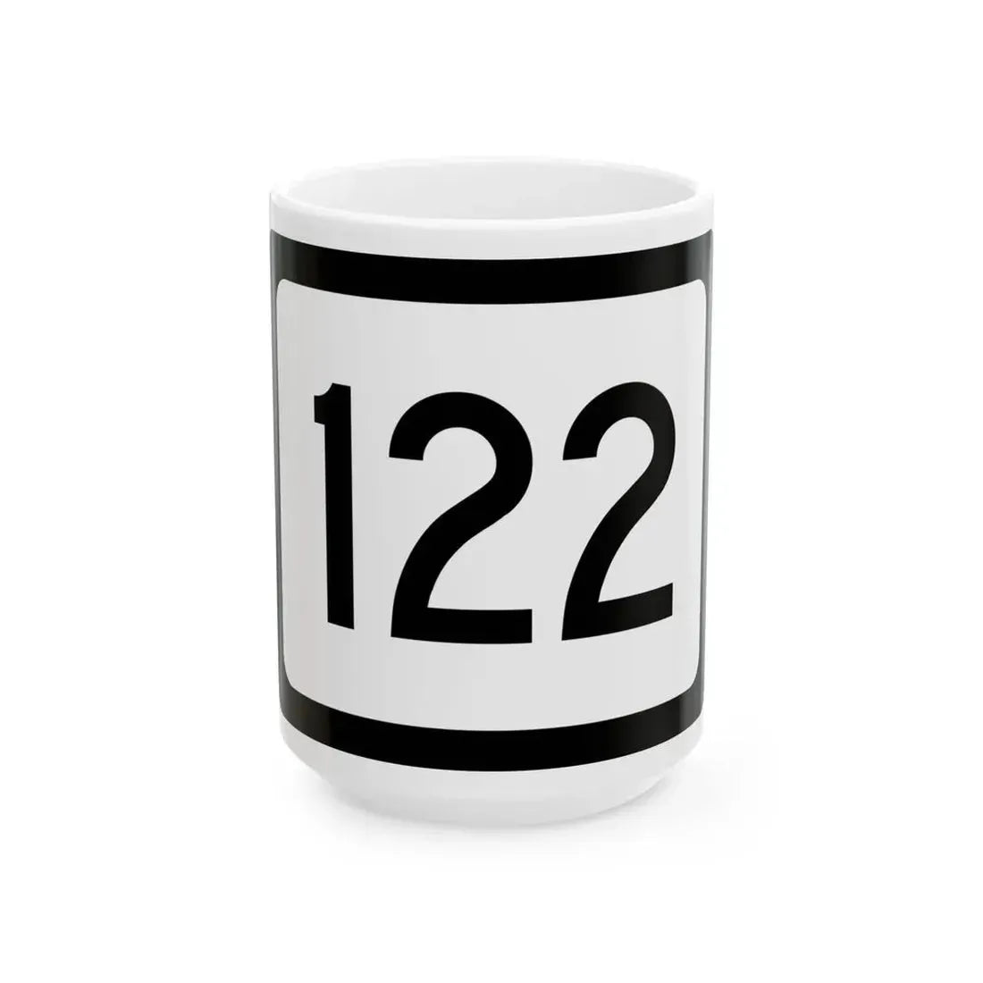 WV-122 (Virginia) (Road Sign) White Coffee Mug 15oz - Go Mug Yourself