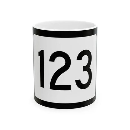 WV-123 (Virginia) (Road Sign) White Coffee Mug 11oz - Go Mug Yourself