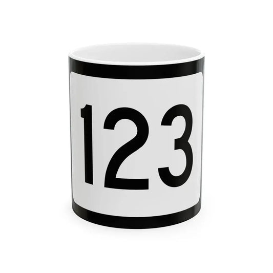 WV-123 (Virginia) (Road Sign) White Coffee Mug 11oz - Go Mug Yourself