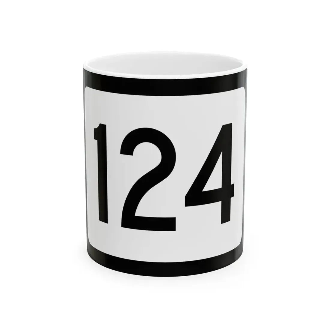 WV-124 (Virginia) (Road Sign) White Coffee Mug 11oz - Go Mug Yourself