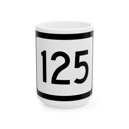 WV-125 (Virginia) (Road Sign) White Coffee Mug 15oz - Go Mug Yourself