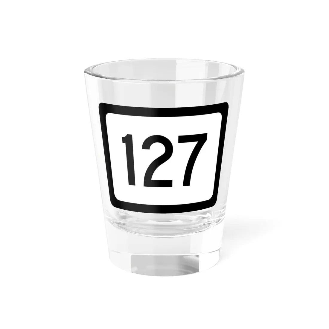 WV-127 (Virginia) (Road Sign) Shot Glass 1.5oz 1.5oz - Go Mug Yourself