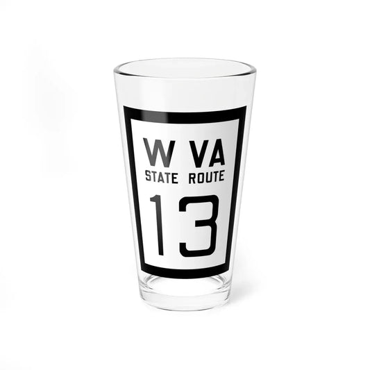 WV-13 1922 (Virginia) (Road Sign) Pint Glass 16oz 16oz - Go Mug Yourself