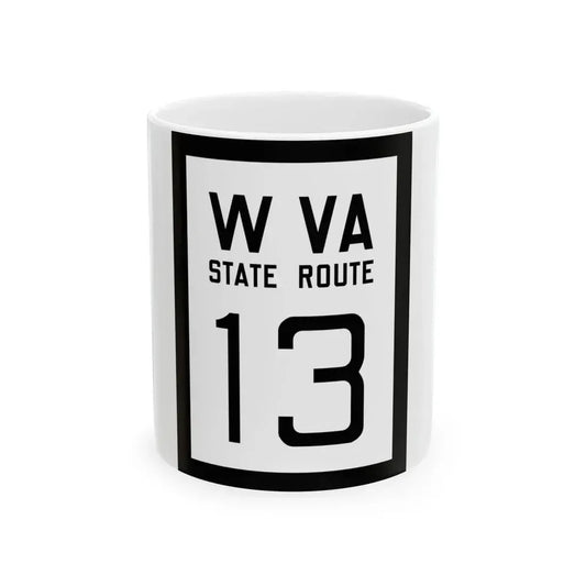 WV-13 1922 (Virginia) (Road Sign) White Coffee Mug 11oz - Go Mug Yourself