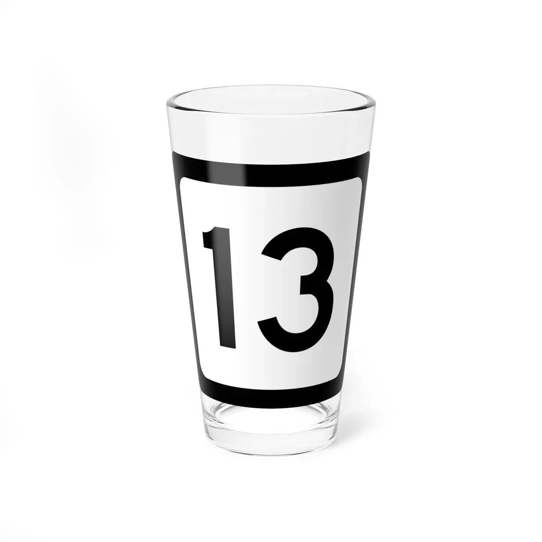 WV-13 (Virginia) (Road Sign) Pint Glass 16oz 16oz - Go Mug Yourself