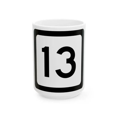 WV-13 (Virginia) (Road Sign) White Coffee Mug 15oz - Go Mug Yourself